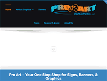 Tablet Screenshot of proartsignsllc.com